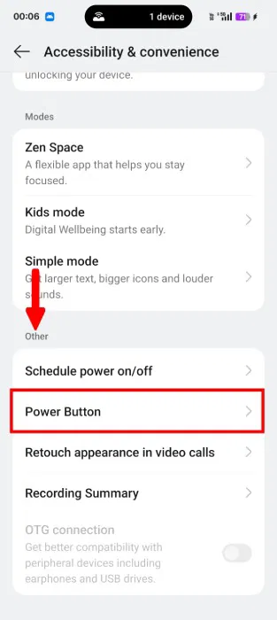 Cài đặt nút Nguồn trong Android