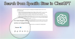 Cách tìm kiếm từ trang web cụ thể trong ChatGPT