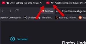 Cách đổi vị trí biểu tượng âm thanh tại tab trên Firefox