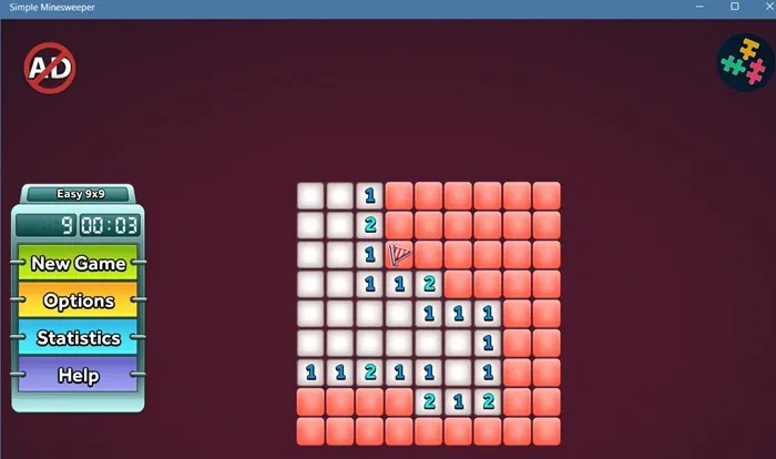 Chơi Minesweeper cổ điển trên Windows 11 trở nên dễ dàng với Simple Minesweeper