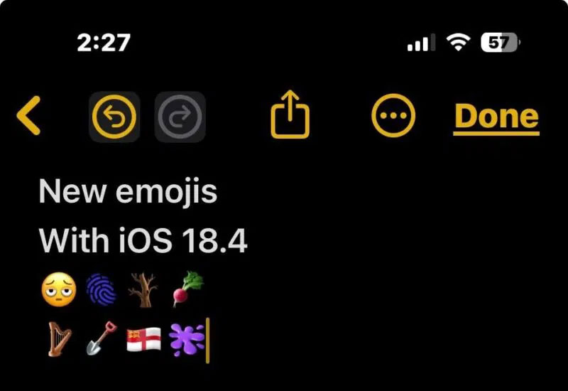 Biểu tượng cảm xúc iOS 18.4