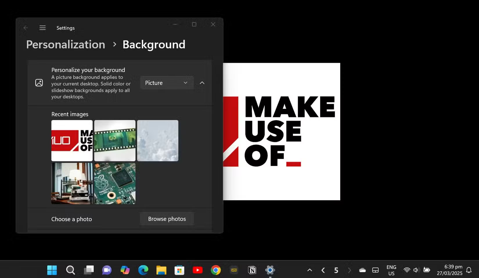 Tùy chỉnh desktop ảo mới