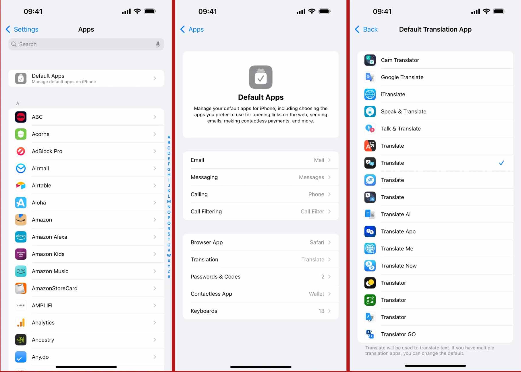 Đổi ứng dụng dịch mặc định trên iPhone