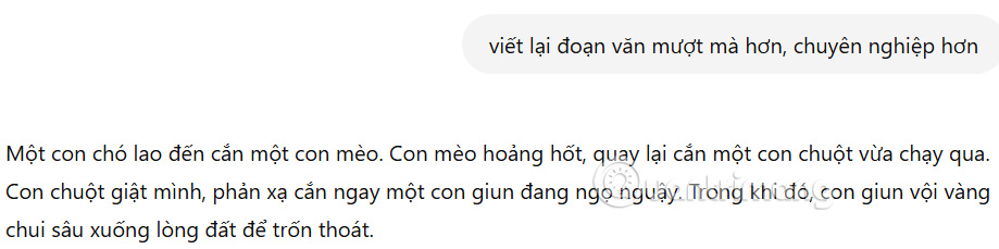Viết lại văn bản có dấu trên ChatGPT