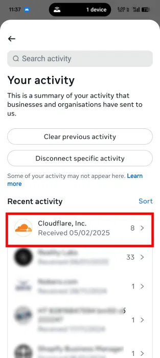 Các trang web chia sẻ dữ liệu với Instagram