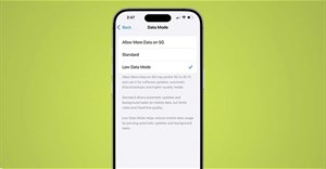 Hướng dẫn sử dụng chế độ dữ liệu thấp trên iPhone