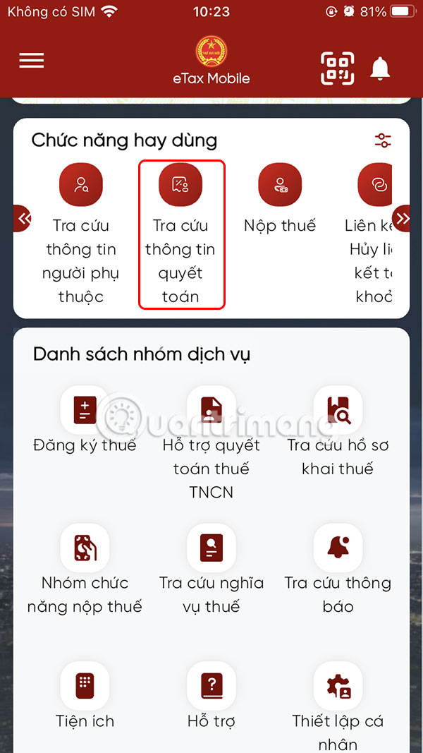 Tra cứu thông tin nộp thuế TNCN