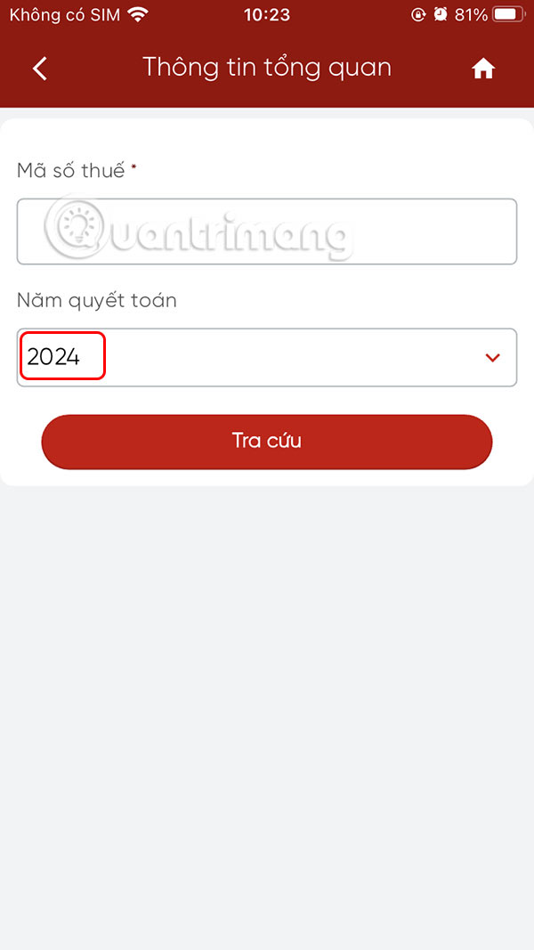 Tra cứu năm thông tin nộp thuế TNCN