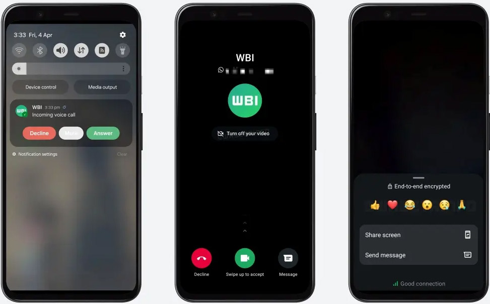 Tắt tiếng và video cuộc gọi WhatsApp