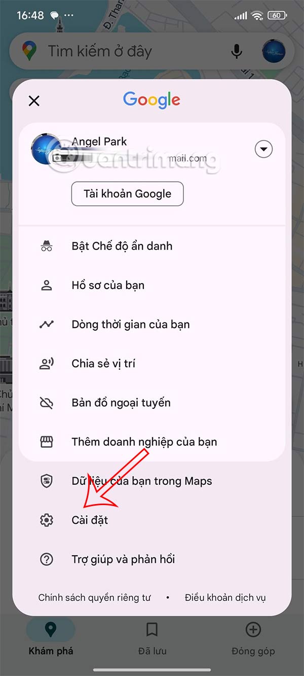 Cài đặt Google Maps
