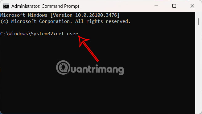 Nhập lệnh Command Prompt