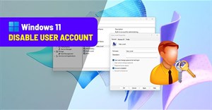 Cách vô hiệu hóa User Accounts trên Windows 11