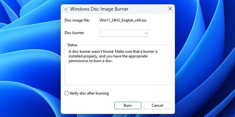 Công cụ ghi đĩa Windows