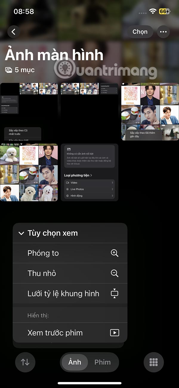 Tắt slideshow tự động trong Ảnh