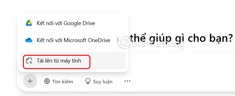 Tải ảnh đôi lên ChatGPT