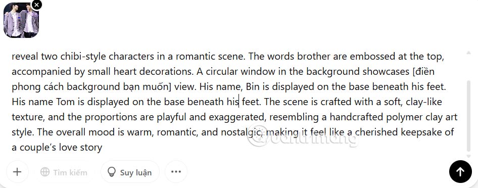 Tạo ảnh đôi chibi trên ChatGPT