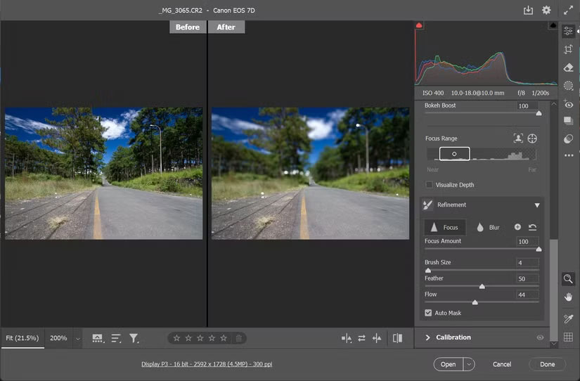 Tăng cường độ sâu trong phong cảnh bằng Lens Blur trong Photoshop