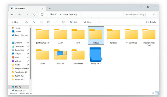 Các bản cập nhật Windows 11 âm thầm tạo ra một thư mục bí ẩn trên ổ C