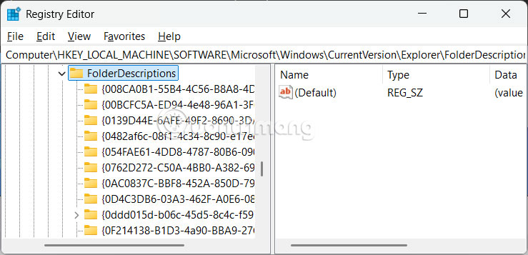Truy cập Registry Editor
