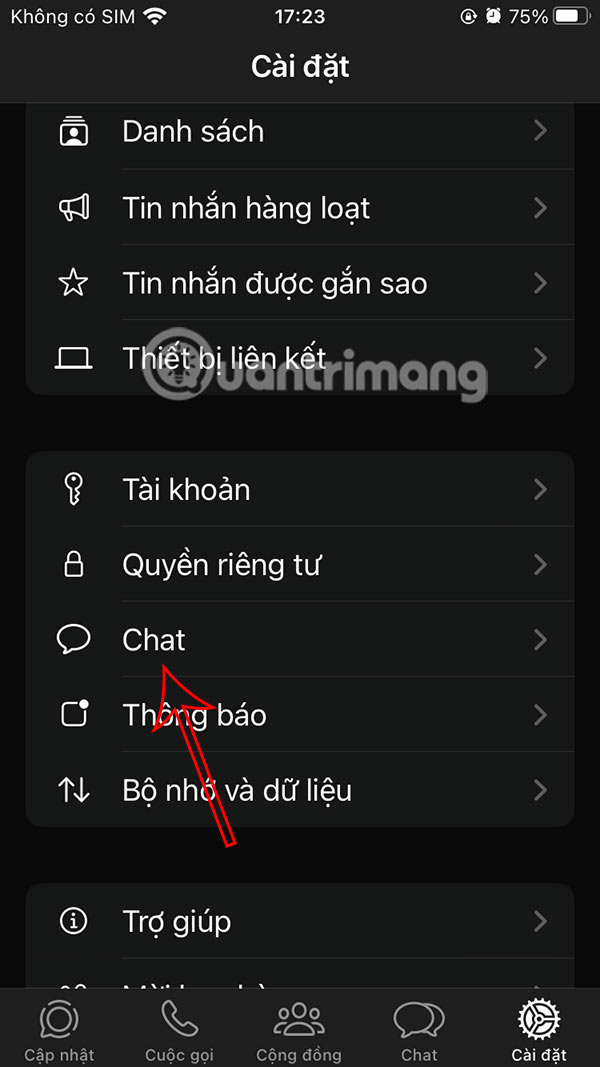 Chỉnh Chat WhatsApp