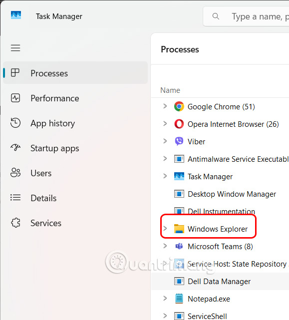Mở Task Manager