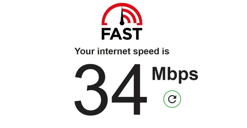 Kiểm tra tốc độ Internet nhanh.
