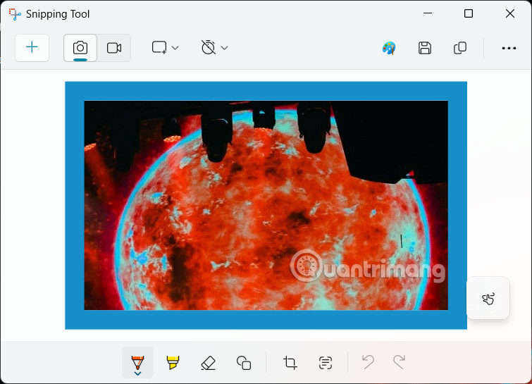 Viền ảnh chụp màn hình bằng Snipping Tool