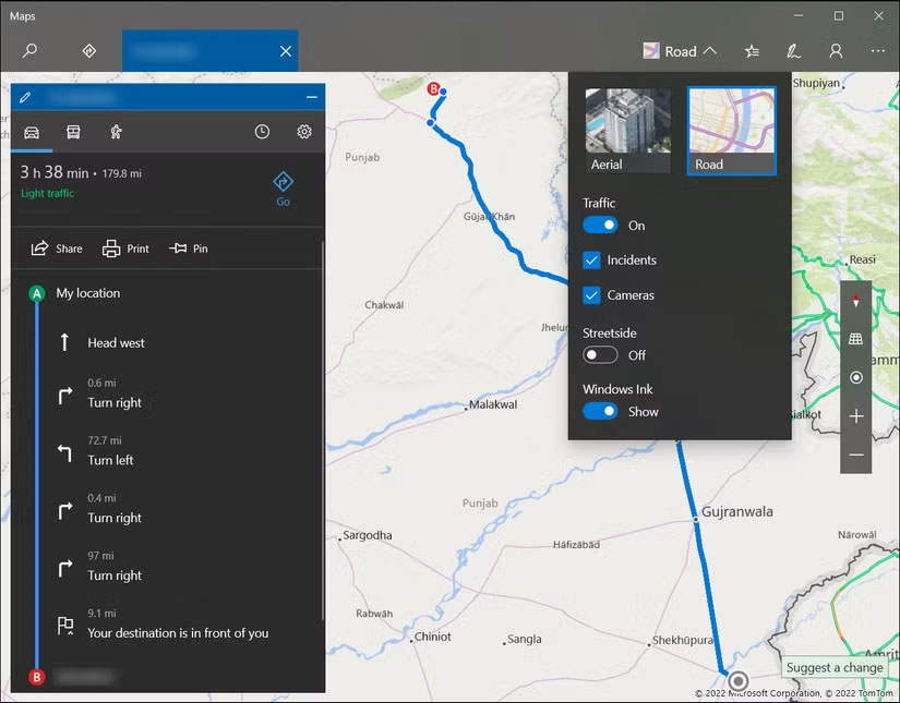 Ứng dụng Windows Maps