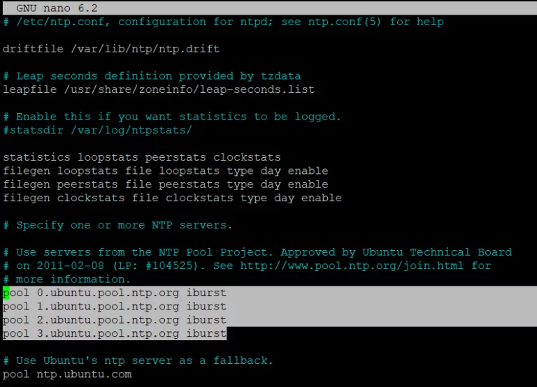Cấu hình NTP server gần nhất