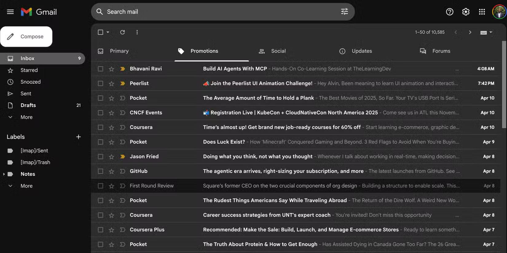 Giao diện Gmail