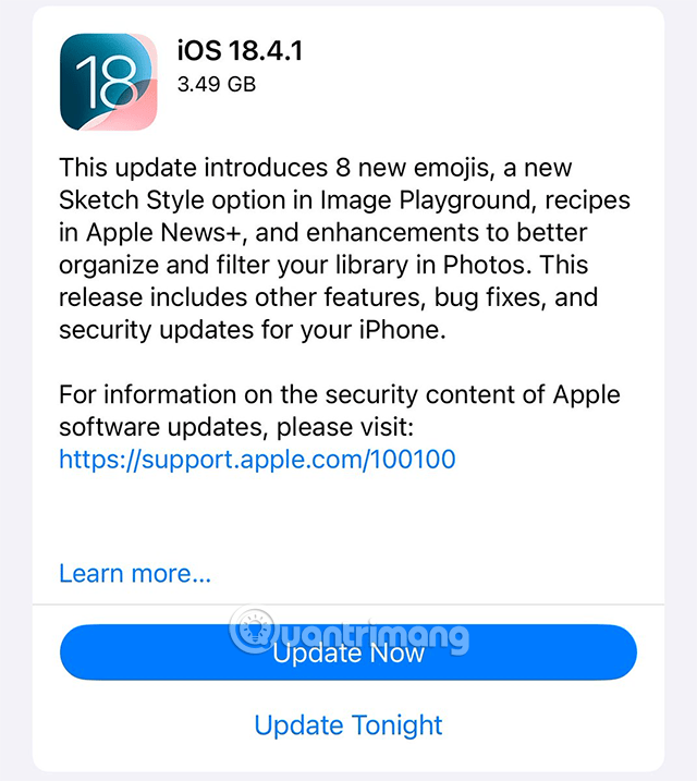ios 18.4.1 