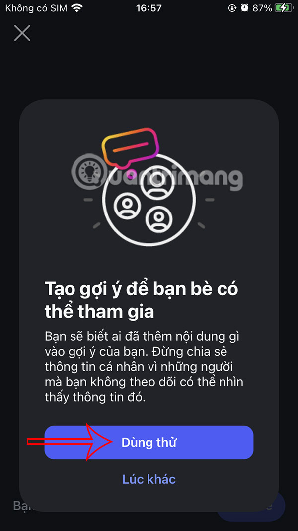 Dùng thử cuộc trò chuyện