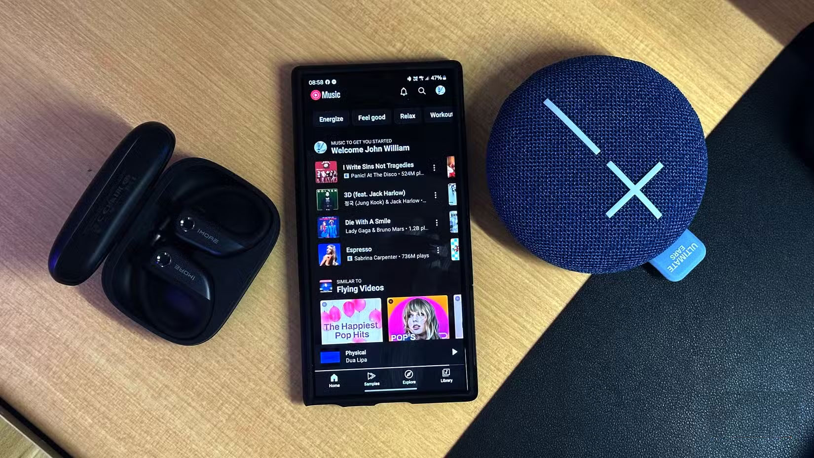 YouTube Music Premium trên Samsung Galaxy S24 Ultra