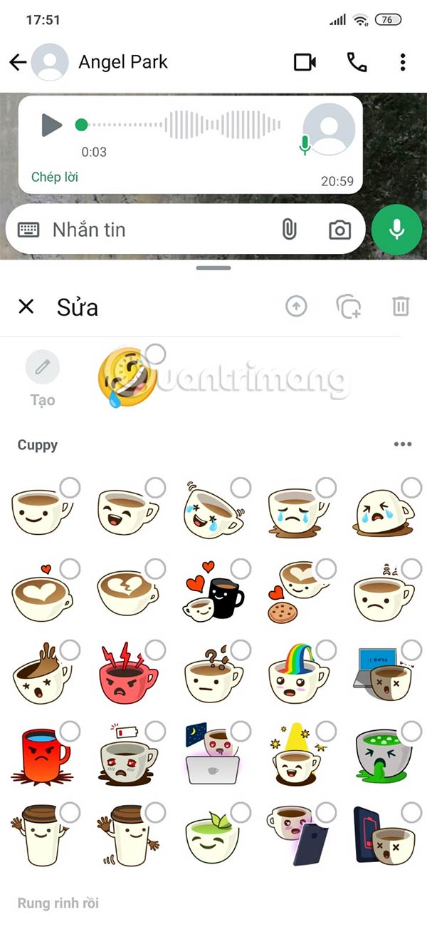 Chọn sticker