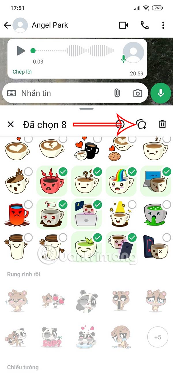 Tạo gói sticker