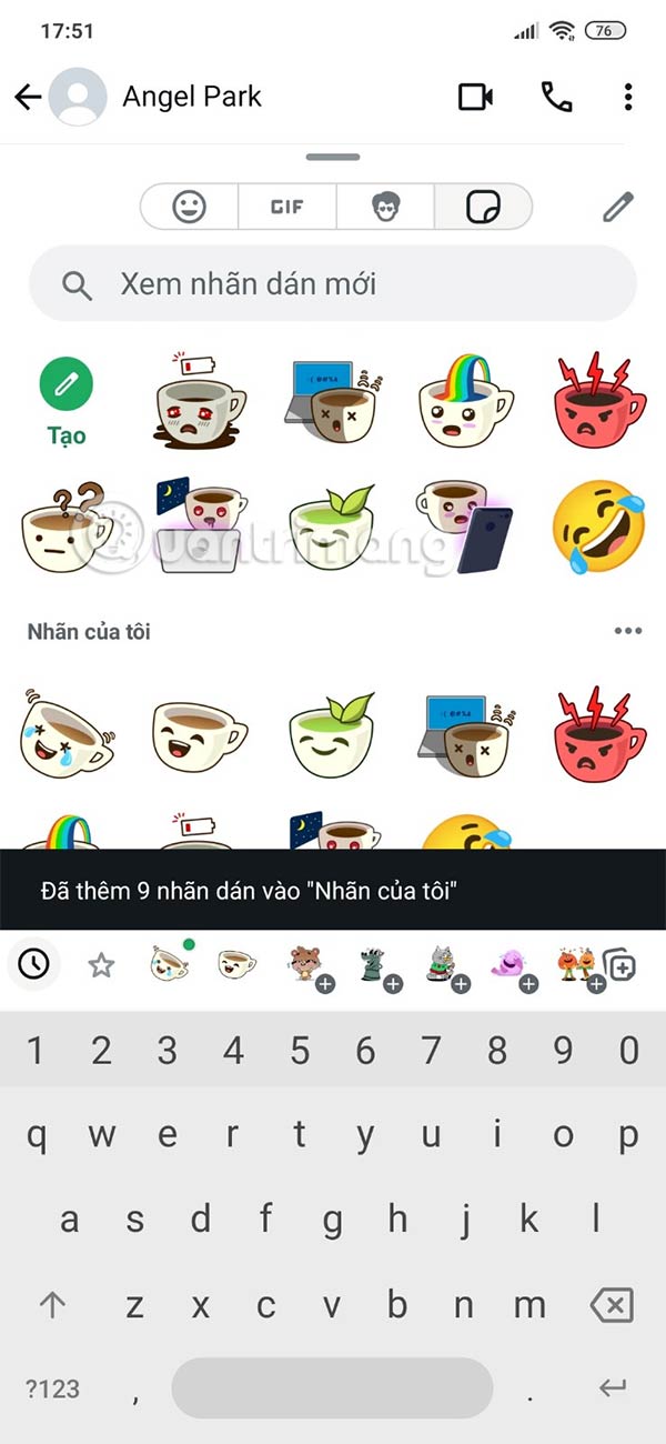 Gói sticker