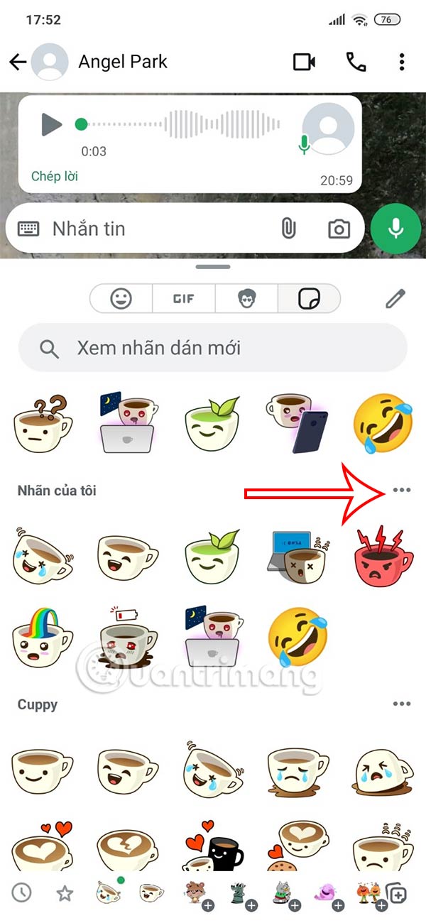 Chỉnh sửa gói sticker