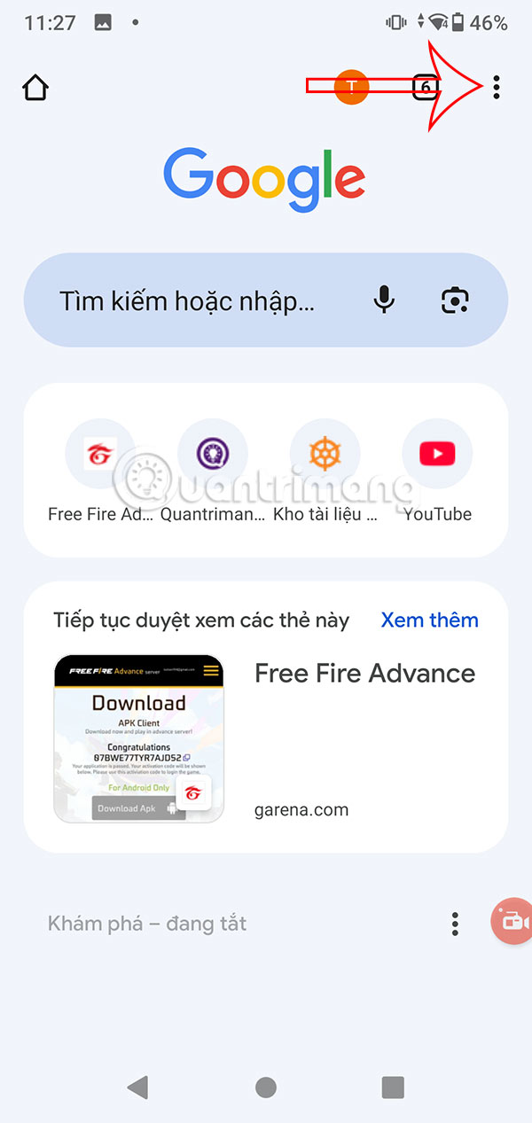 Tùy chỉnh Chrome