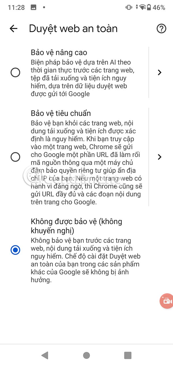 Tắt chặn tải file trên Chrome