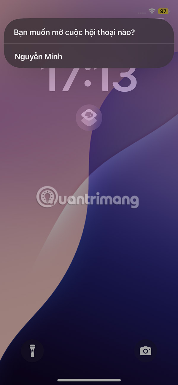 Mở tin nhắn từ màn hình khóa iPhone