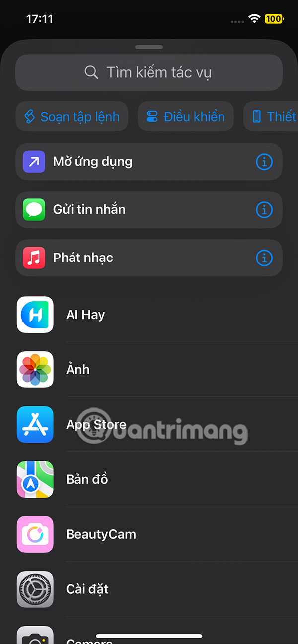 Tìm kiếm tác vụ