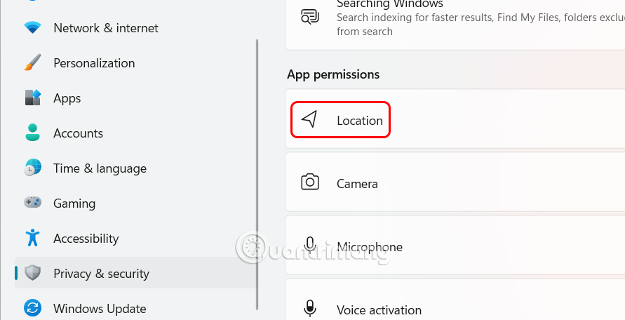 Chỉnh vị trí Windows 11