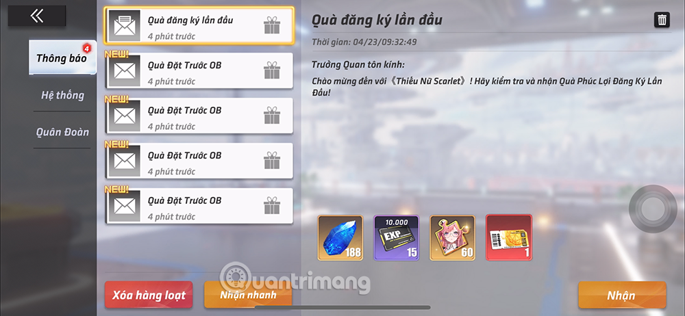 cách đổi code thiếu nữ scarlet