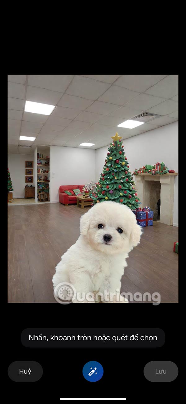 Giao diện xóa vật thể