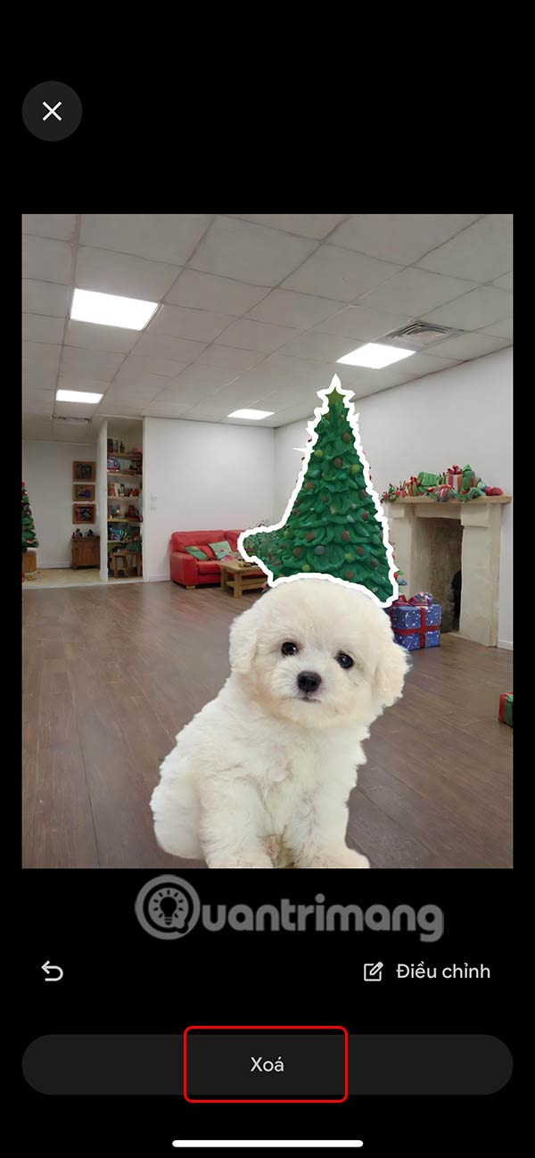 Xóa vật thể trong ảnh trên Google Photos