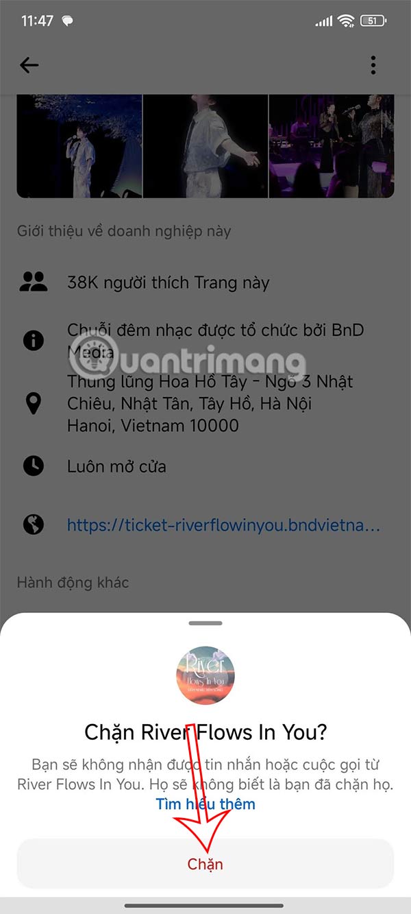 Chặn quảng cáo Messenger