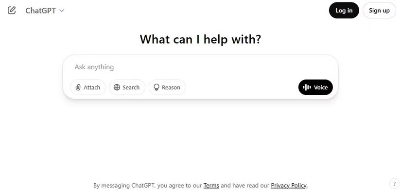 Sử dụng ChatGPT mà không cần đăng nhập