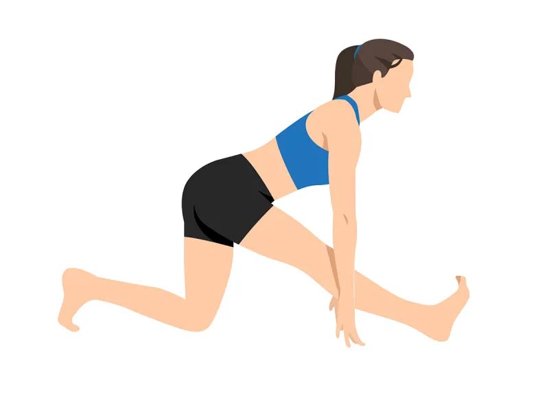 Kéo giãn luân phiên nửa thân trước