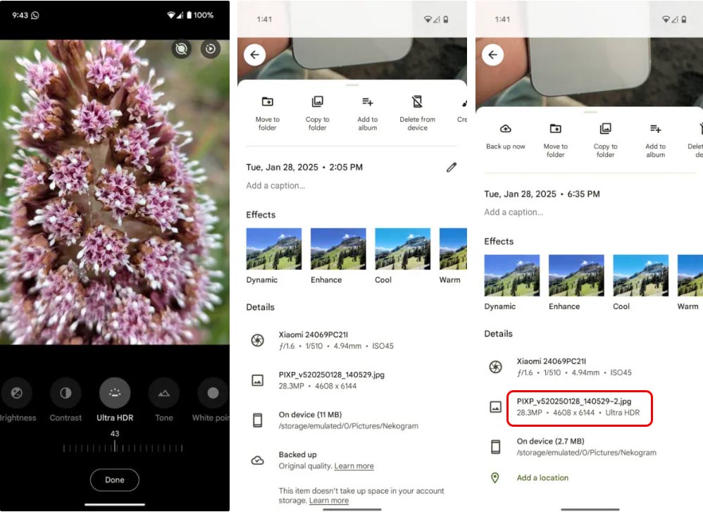Ảnh sau khi nâng cấp bằng Ultra HDR Google Photos