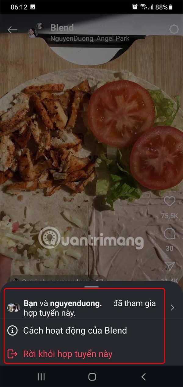 Thiết lập xem chung Instagram Reels